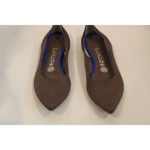 Rothy's gray pointed toe fabric ballet flats size 8 - Picture 3 of 8